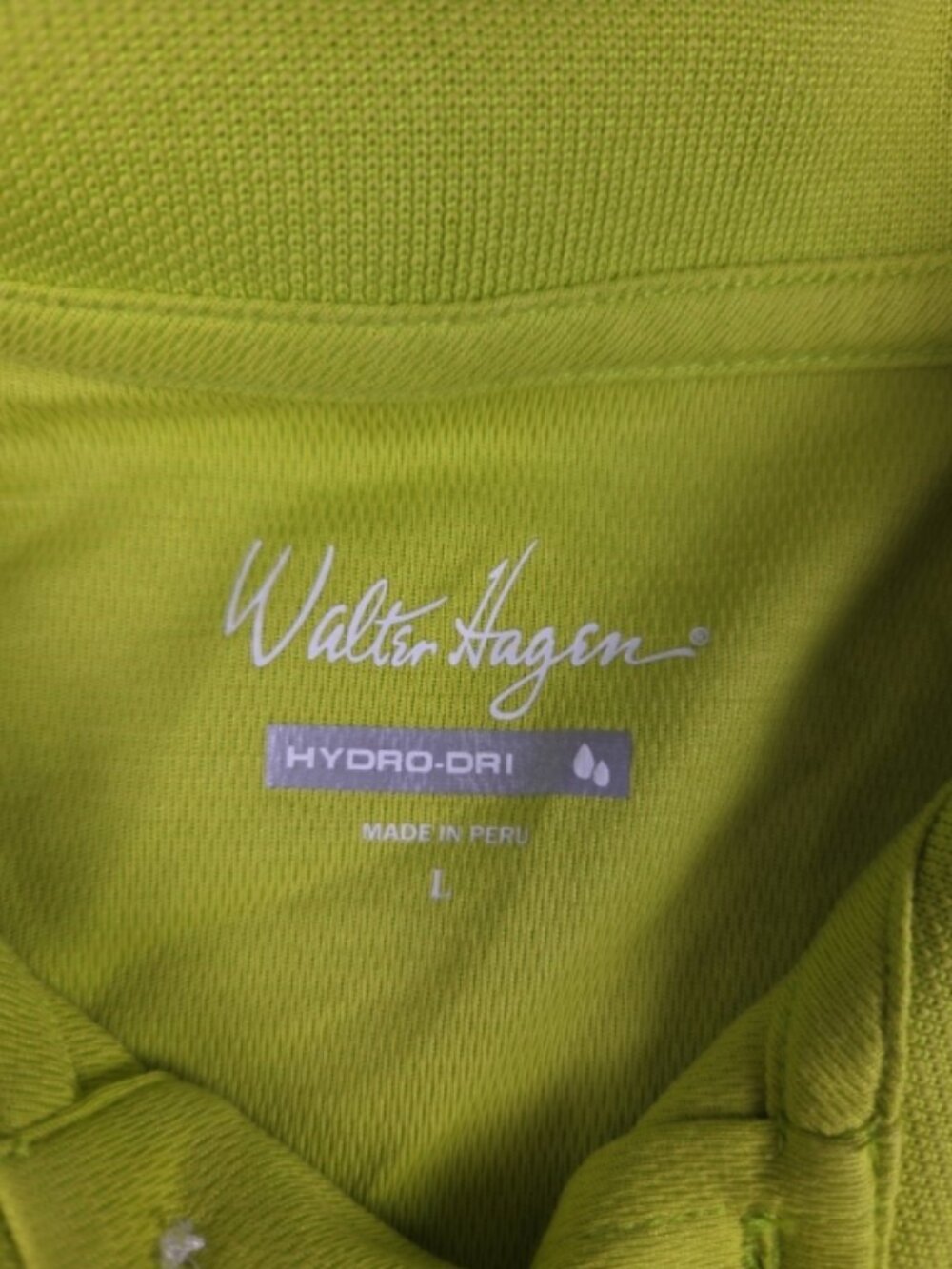 Walter Hagen Hydro‑Dri Golf Polo – Green – Men’s Large
